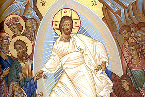 Das Bild zeigt den auferstandenen Christus.