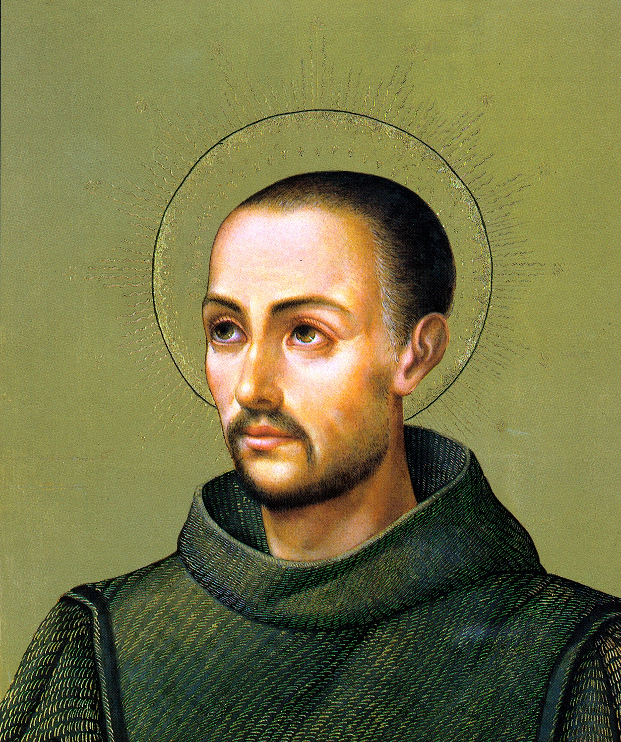 Johannes von GottManuel López VázquezRetrato de San Juan de DiosOleo sobre tabla - 2001Archivo-Museo 'Casa de los Pisa', Orden Hospitalaria