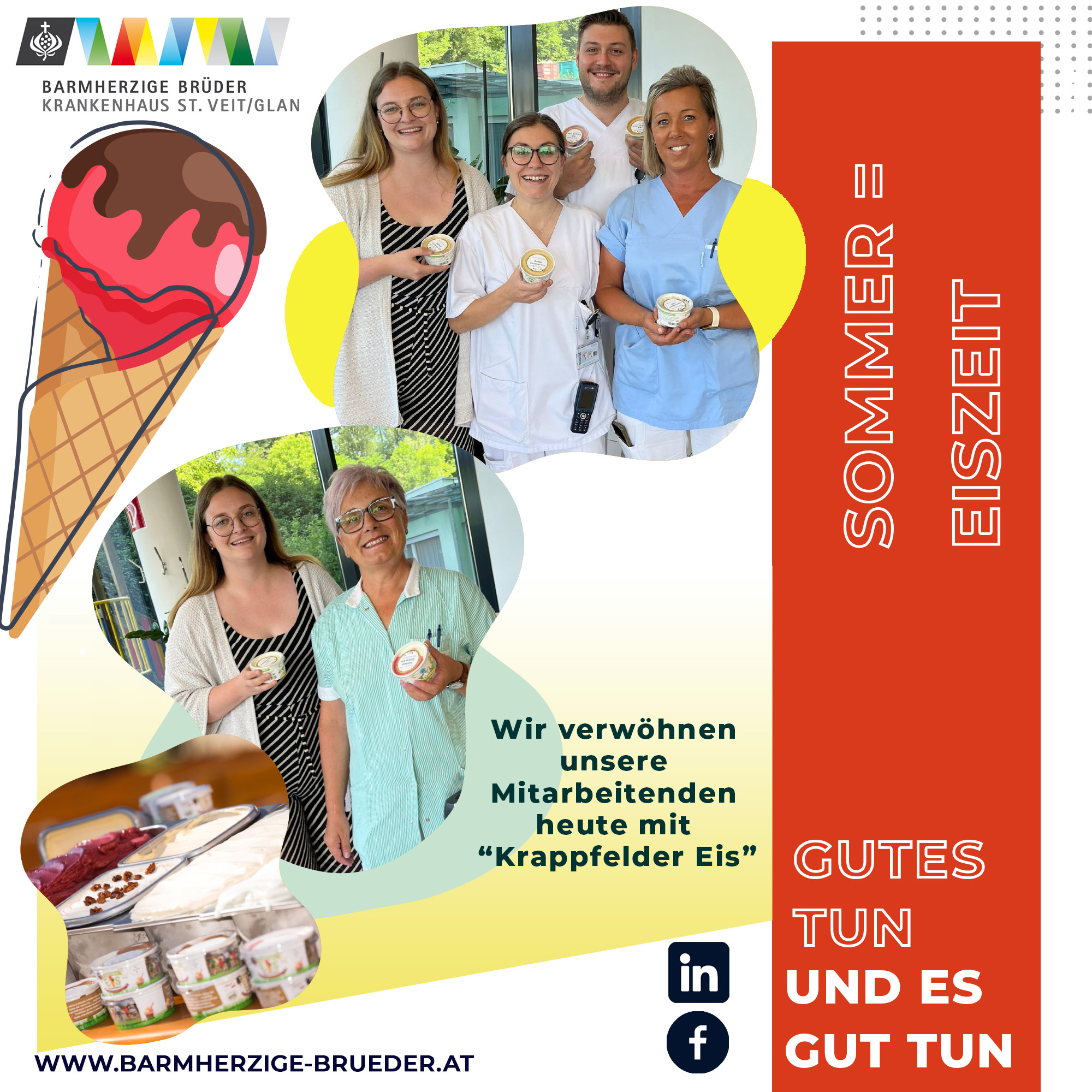 Eisaktion zum Ferienstart / Barmherzige Brüder Eisaktion zum Ferienstart