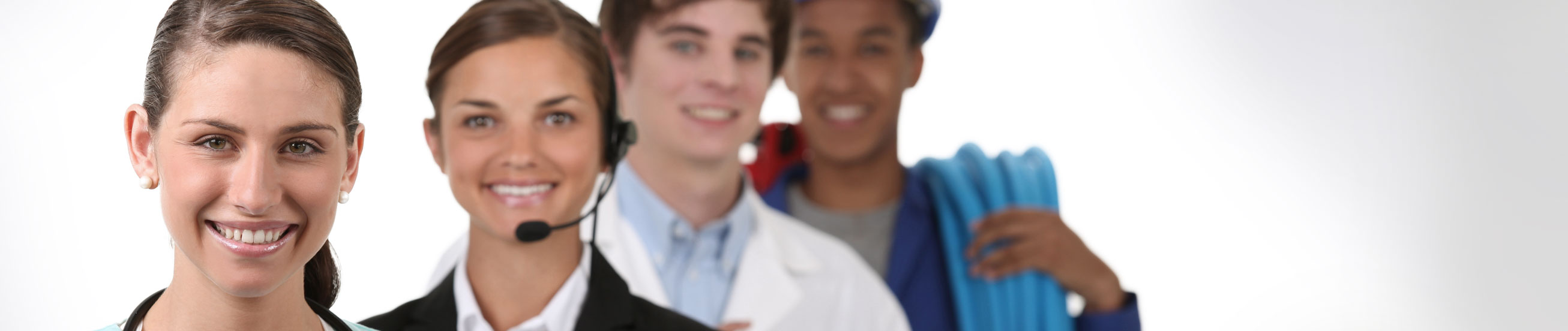 Das Bild zeigt mehrere Mitarbeiter für Praktikum, Zivildienst, Ehrenamt.