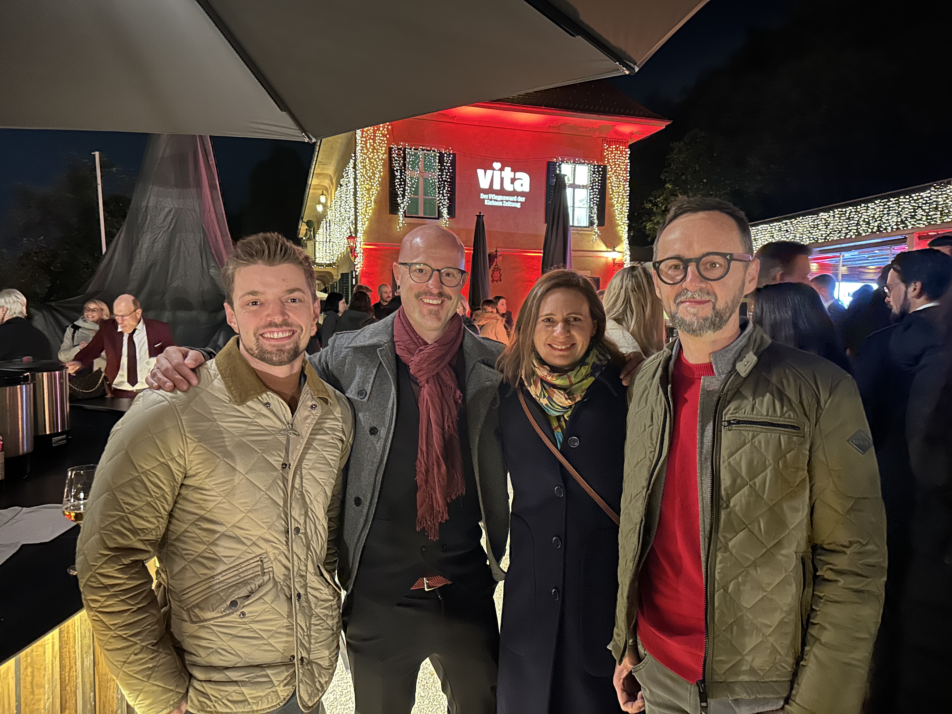 die Nominierten Fatos Ismajli, Florian Rosskopf-Marko, Gabriele Moitzi, Mario Gradischnig