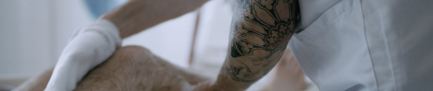 Hier sehen Sie einen Pflegesituation 