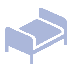 Das Icon zeigt ein Bett.