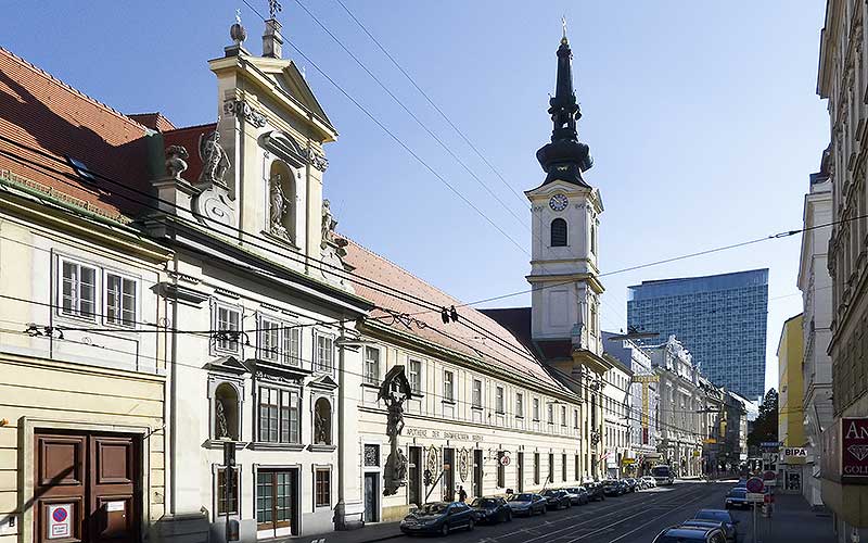 Das Bild zeigt die Provinzverwaltung in der Taborstraße, 1020 Wien.