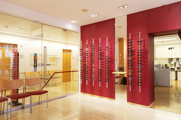 Geschäft der Augenoptik