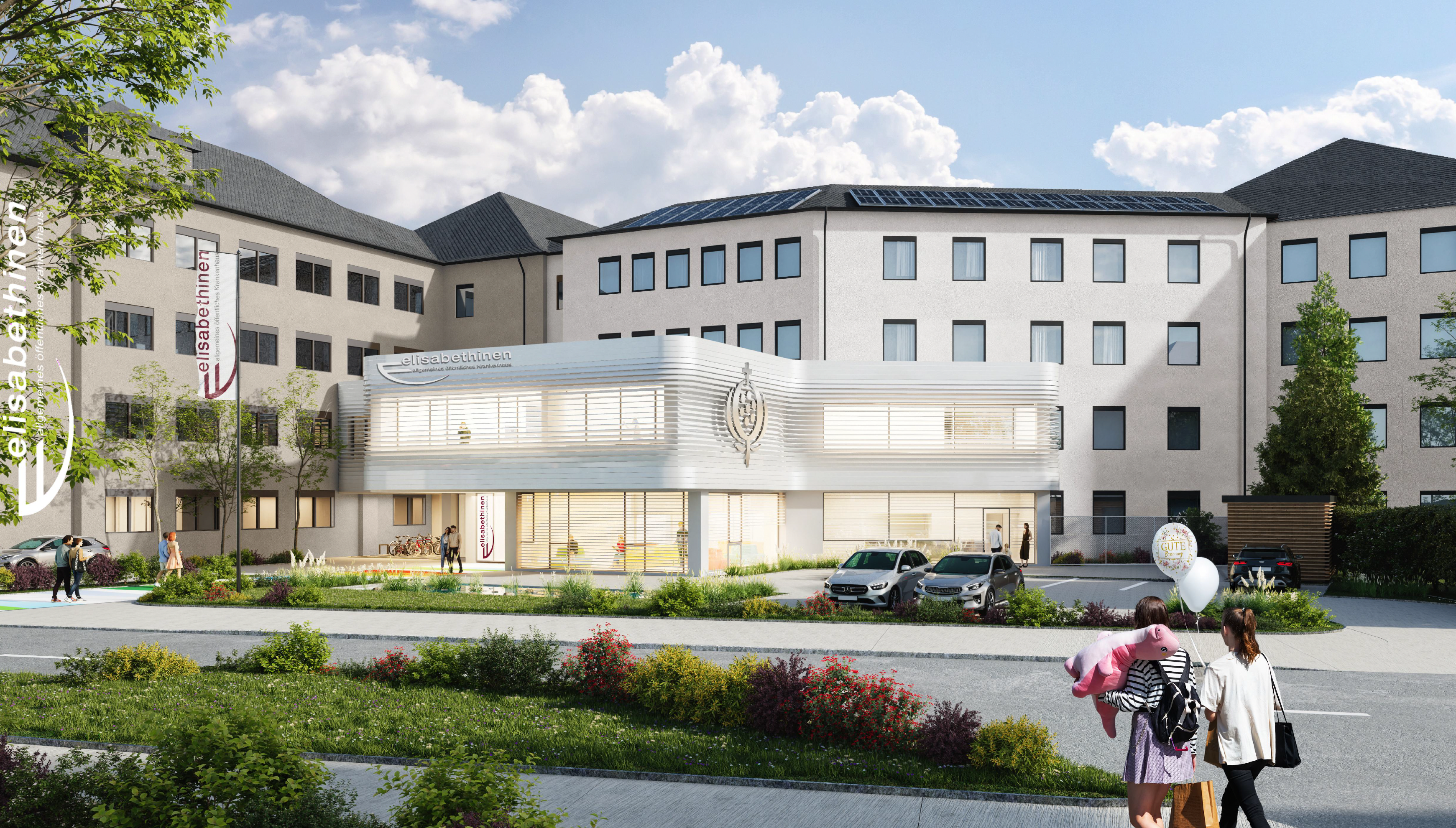 Elisabethinen-Krankenhaus Rendering Umbau