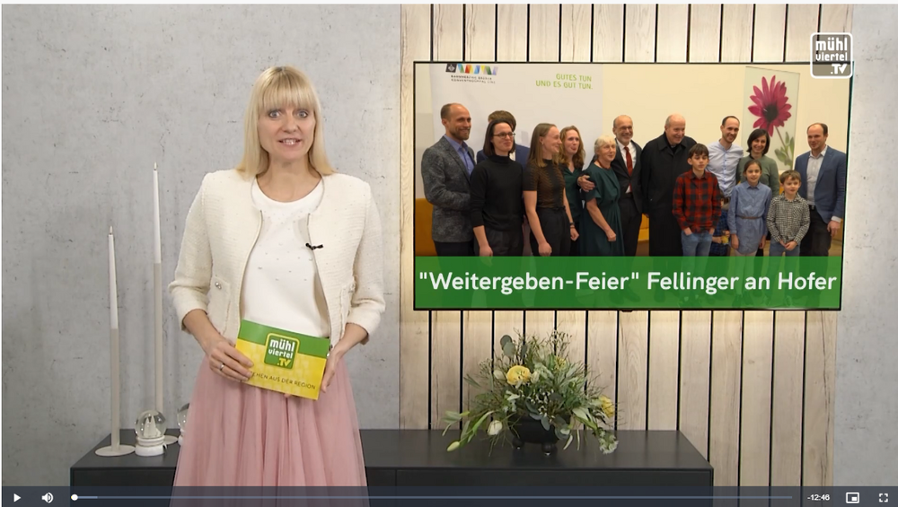 Screenshot zum Video Weitergeben Feier