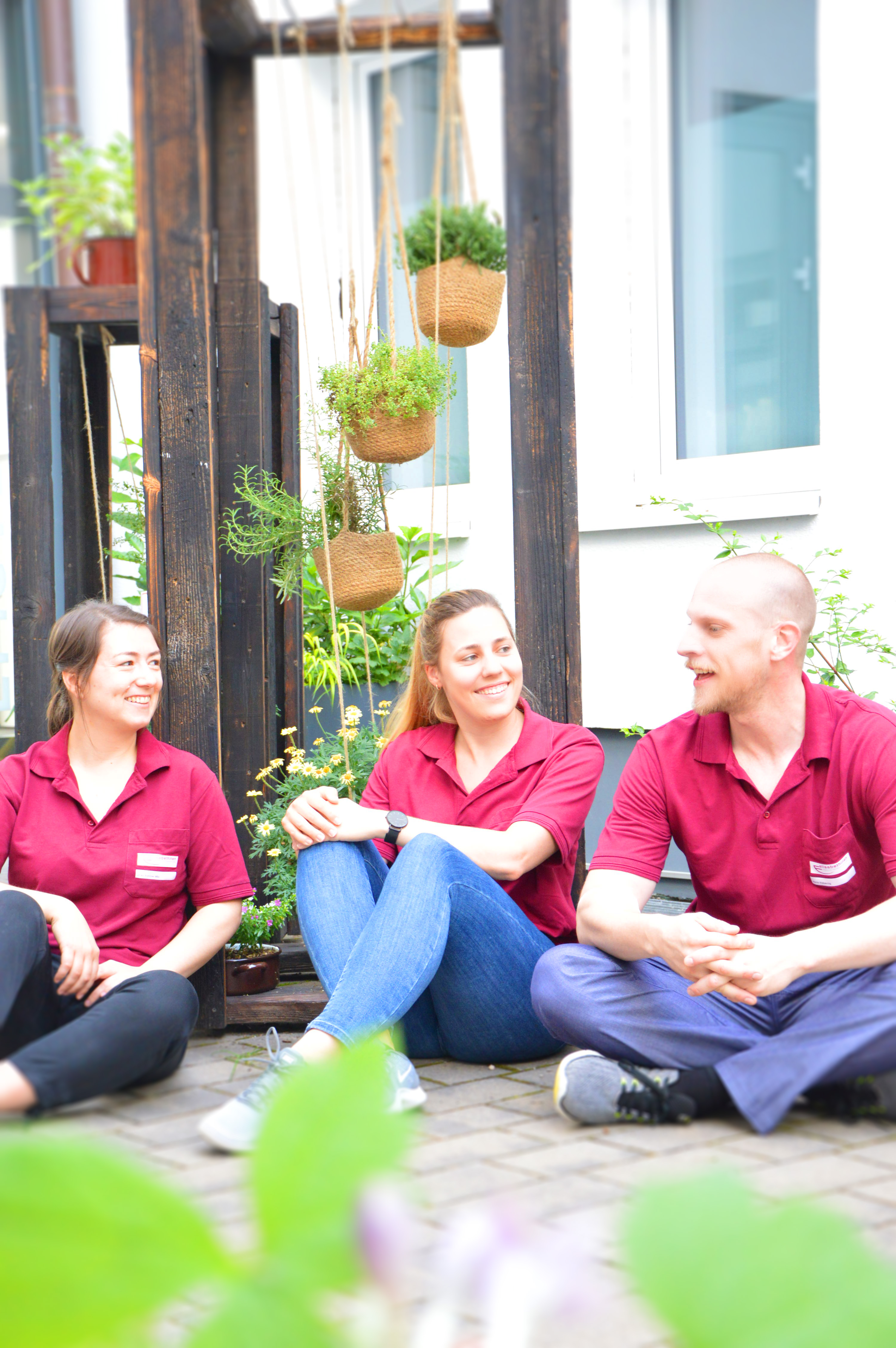 Elisabethhof Blumenampel